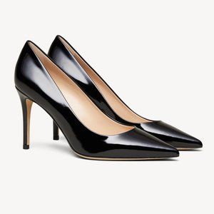M. Gemi Black Patent Leather Heels